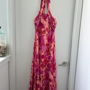 NWT FLORAL PINK BELINDA DRESS - WEDDING GUEST DRESS (SUNDAE MUSE SIZE US 2/AU 6)